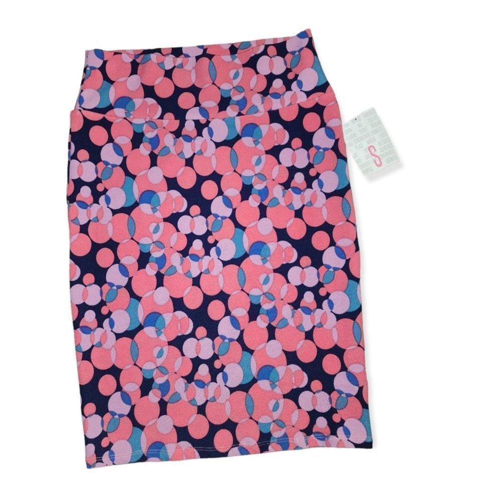 NWT Lularoe Cassie Color Dot Pencil Skirt Small